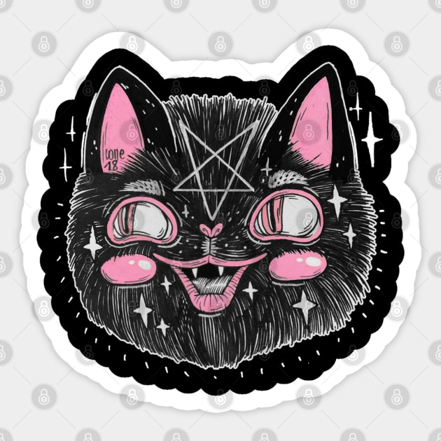 Hell Kitty Sticker by lOll3